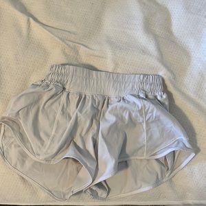 white lululemon shorts